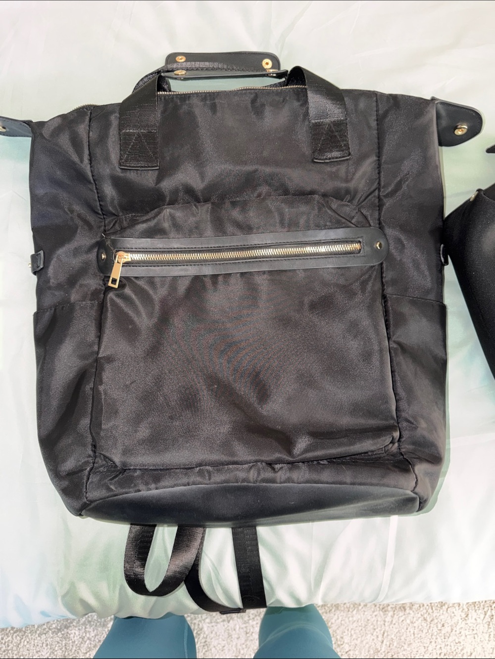 Black Everyday Backpack Tote - Versatile Carryall a New day brand